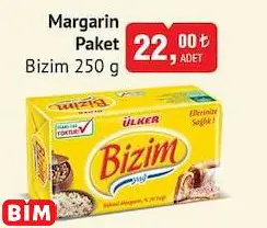 BİZİM MARGARİN PAKET 250 G